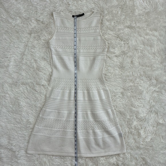 Lauren Ralph Lauren White sleeveless knit sweater ALine Knit dress Petite Medium - Picture 4 of 6